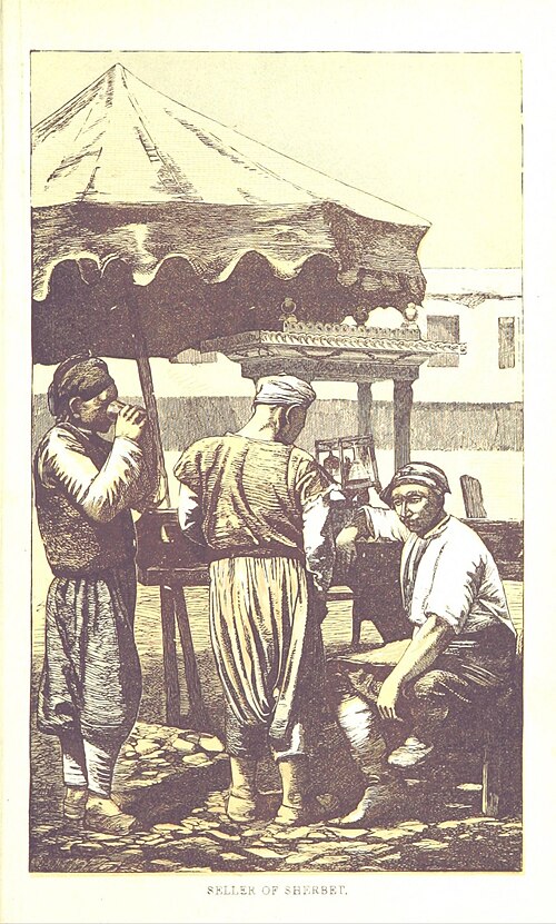 Traditional Turkish Sherbet (Şerbet) - a popular sweet drink in the Ottoman Empire before coffee